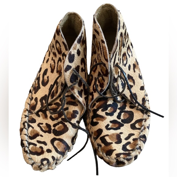 Acne Studios Shoes - Acne Leopard Print Calf Hair Booties. Size 36/US 6.